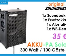 Soundboks Akku Tonanlage Musikbox Lautsprecher bis 100 Personen