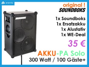 Soundboks Akku Tonanlage Musikbox Lautsprecher bis 100 Personen
