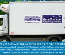7,5 Tonner Koffer mit Tiefkühlfunktion und Ladebordwand
