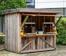 Marktstand im Altholzlook