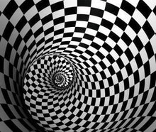 Bühnenbild Illusions Bild Karomuster 2