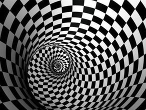 Bühnenbild Illusions Bild Karomuster 2