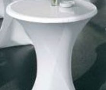 Runder Stehtisch, mit Husse
