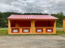 Verkaufshütte, Imbiss, Küche, Doppel-Bude z.B. für den Weihnachtsmarkt, Marktstand, Bude, Weihnachtsmarktbude, Verkaufsstand - Galerie - Bild 1