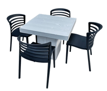 Bistro-Set Chromo Tisch Stühle