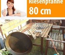 Riesen Pfanne 80 cm 24 KW Brenner Paella Riesenpfanne
