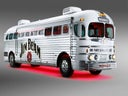 Historischer Greyhound Bus von 1948 als Hochzeitsfahrzeug