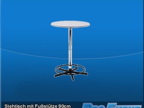 Stehtisch mit Fußstütze 90cm
