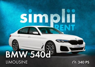 BMW 540d xDrive Limousine mieten - Auto mieten - Oberklasse mieten