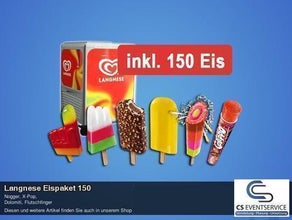 Langnese Eispaket 150 Eis Eisstand