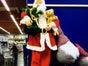 Weihnachtsbaum groß / Weihnachtsmann mieten in Lebensgröße 180cm tanzt und singt Weihnachtsbaum grün oder weiß - Galerie - Bild 3