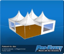 Faltzelt 6 x 6m