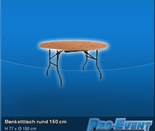 Banketttisch rund 150cm