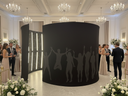XXL 4,5m Fotokabine mieten: LED Photo Booth Fotohintergrund Kabine - Galerie - Bild 1