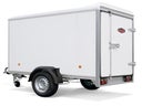 Kofferanhänger 1 Achser 1.350 kg ZGG Maße 2,51 x 1,3 x 1,52 m 100 KmH Zulassung