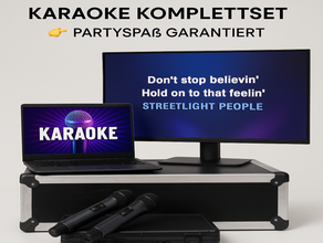 Karaoke Komplettset  / 2 Mikros über 1000 Titel