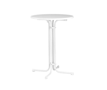 Stehtisch rund, 80cm, weiß