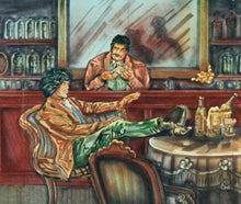 Western Saloon Kulisse, Cowboy, Indianer, Kneipe