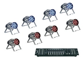 Bühnen Licht Komplettset S, Lichtsteuerung, Bühnenstrahler
