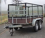 Anhänger mieten, Kastenanhänger mit Gitteraufbau