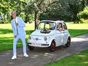 Weißen Fiat 500 Oldtimer aus den 60ern als Hochzeitsauto mieten! - Galerie - Bild 1