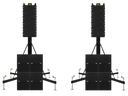 DVA Line Array Set LIFT12T-8B mieten – PA-Lautsprecher, Musikbox, Beschallungsanlage, Tonanlage