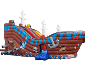 Hüpfburg mieten Berlin Piratenschiff inkl. Lieferung