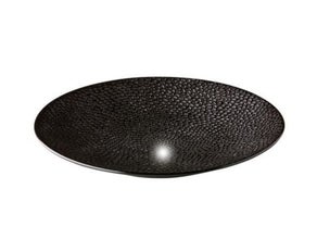 "Honeycomb" Coupe Teller 27,5 cm, Schwarz, mit Struktur, Haptik, Modern, Extravaganz, Hochwertig, Menüteller, Bowl, tiefer Teller, Suppenteller, Ambiente