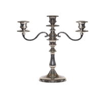 Silberleuchter 3-armig Fuß Ø 12 cm, Höhe ca. 35 cm