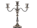 Silberleuchter 3-armig Fuß Ø 12 cm, Höhe ca. 35 cm - Galerie - Bild 1