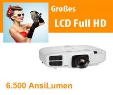 6.500 Ansi Lumen taglichttauglicher LCD Beamer WUXGA