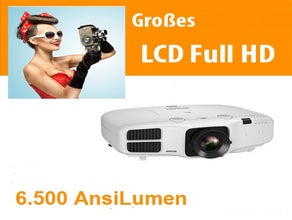 6.500 Ansi Lumen taglichttauglicher LCD Beamer WUXGA