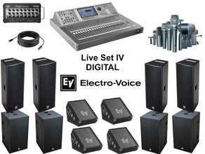 Komplette Tonanlage für Live  Band Pack IV - DIGITAL -