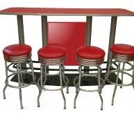Bar - Coca Cola, USA, Bartheke, Hocker
