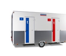 WC-Toilettenwagen: ECO WC-Trailer M für Damen & Herren