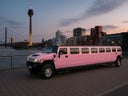 Pinke Limousine mieten