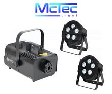 LED Lichtanlage / Scheinwerfer mit Nebelmaschine