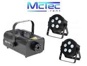 LED Lichtanlage / Scheinwerfer mit Nebelmaschine