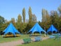 Zelt Pavillion Sonnensegel Festzelt Sternzelt 10m creme - Galerie - Bild 3