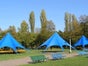 Zelt Pavillion Sonnensegel Festzelt Sternzelt 10m creme - Galerie - Bild 3
