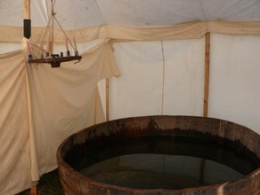 Badestube - Mittelalter Badehaus, Zuber