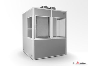 Audipack Doppel Dolmetscherkabine für Übersetzer / Sprecher usw.