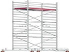 Rollgerüst Arbeitsbühne 0,75x1,8 Arbeitshöhe 8,3m