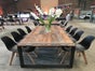 Diningtisch im Industrialstyle, Stuhl Keeve schwarz, Holzbohlentisch im Vintagestyle, Designerstuhl - Galerie - Bild 2