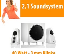 2.1 Soundsystem Lautsprecher 200 Watt Boxen Musik Anlage