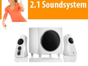 2.1 Soundsystem Lautsprecher 200 Watt Boxen Musik Anlage