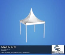Faltzelt 3 x 3m V1 Pavillon Partyzelt ruckzuck Zelt