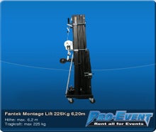 Fantek Montage Lift 225Kg 6,20m
