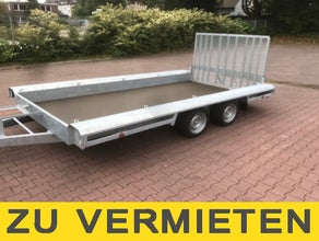 Baumaschinenanhänger 3500 kg - Anhänger mit Rampe