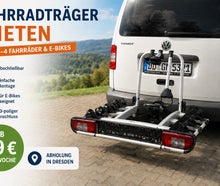 Vermietung Fahrradträger: Verleih für 2–4 Fahrräder mieten
